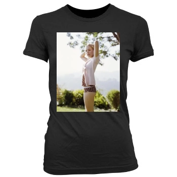 Kristen Bell Women's Junior Cut Crewneck T-Shirt