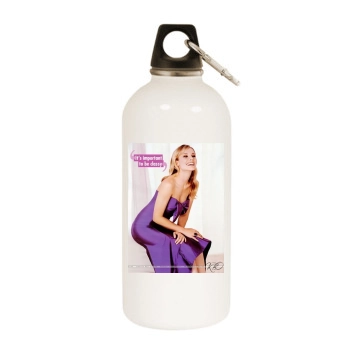 Kristen Bell White Water Bottle With Carabiner