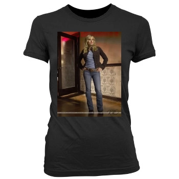 Kristen Bell Women's Junior Cut Crewneck T-Shirt