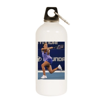 Laura Robson White Water Bottle With Carabiner