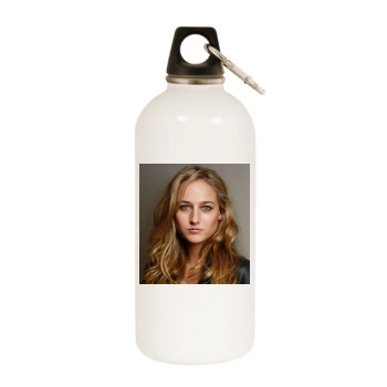 Leelee Sobieski White Water Bottle With Carabiner