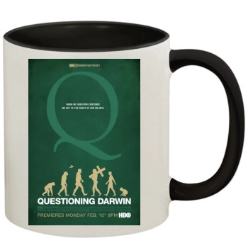 Questioning Darwin (2014) 11oz Colored Inner & Handle Mug