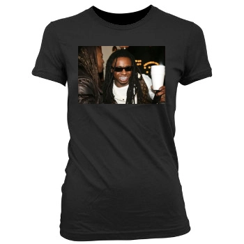 Lil Wayne Women's Junior Cut Crewneck T-Shirt