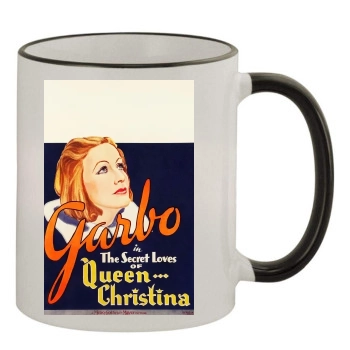 Queen Christina (1933) 11oz Colored Rim & Handle Mug