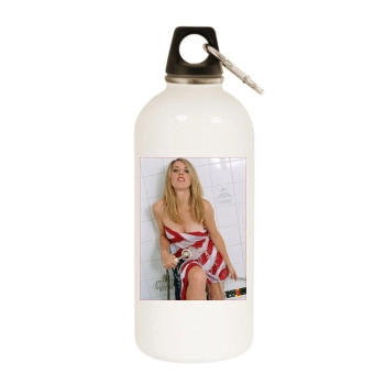 Liz Phair White Water Bottle With Carabiner