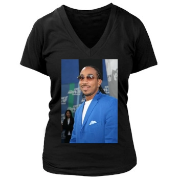 Ludacris Women's Deep V-Neck TShirt