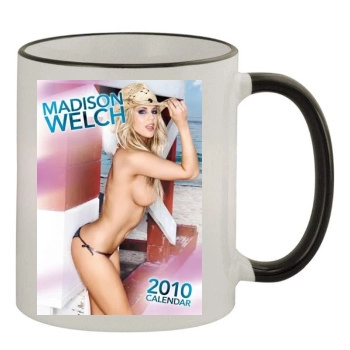 Madison Welch 11oz Colored Rim & Handle Mug