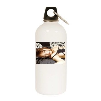 Mai Nishida White Water Bottle With Carabiner