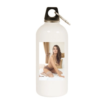 Cosmo White Water Bottle With Carabiner