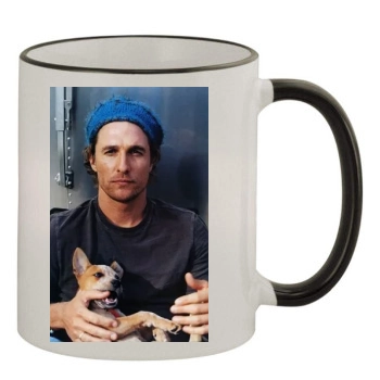 Matthew McConaughey 11oz Colored Rim & Handle Mug
