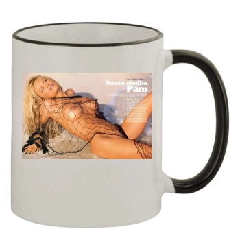 Pamela Anderson 11oz Colored Rim & Handle Mug