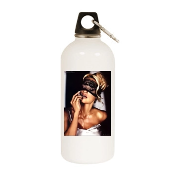 Pamela Anderson White Water Bottle With Carabiner