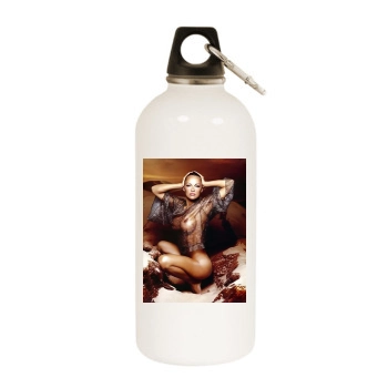 Pamela Anderson White Water Bottle With Carabiner