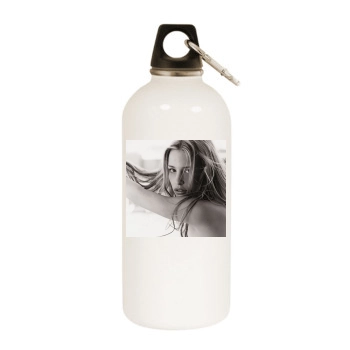 Piper Perabo White Water Bottle With Carabiner
