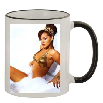 Rihanna 11oz Colored Rim & Handle Mug