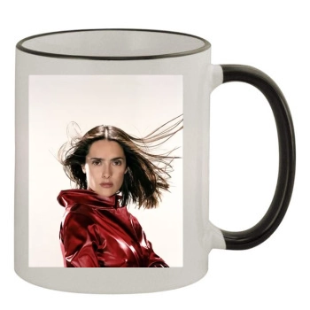 Salma Hayek 11oz Colored Rim & Handle Mug