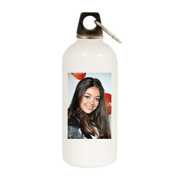 Sarah Hyland White Water Bottle With Carabiner