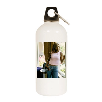 Serena Williams White Water Bottle With Carabiner