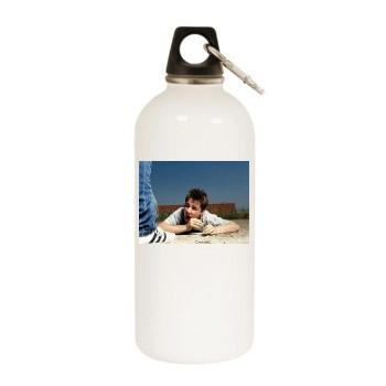 Shia LaBeouf White Water Bottle With Carabiner