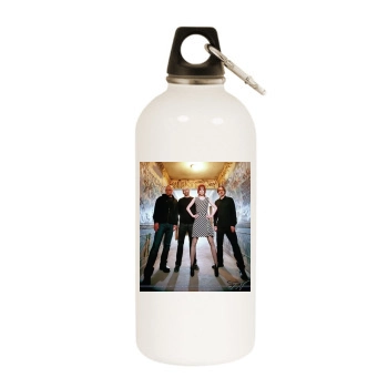 Shirley Manson White Water Bottle With Carabiner