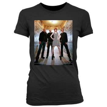 Shirley Manson Women's Junior Cut Crewneck T-Shirt