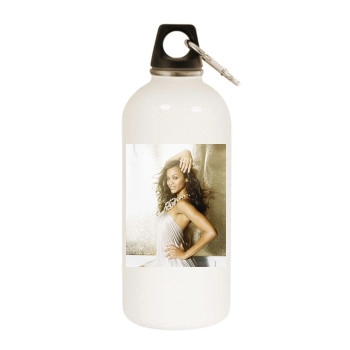 Zoe Saldana White Water Bottle With Carabiner