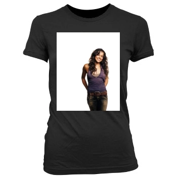 Michelle Rodriguez Women's Junior Cut Crewneck T-Shirt