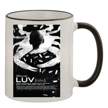 LUV(2013) 11oz Colored Rim & Handle Mug