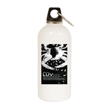 LUV(2013) White Water Bottle With Carabiner