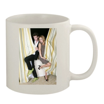 Becki Newton and Michael Urie 11oz White Mug
