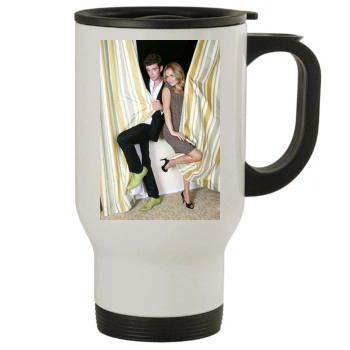 Becki Newton and Michael Urie Stainless Steel Travel Mug