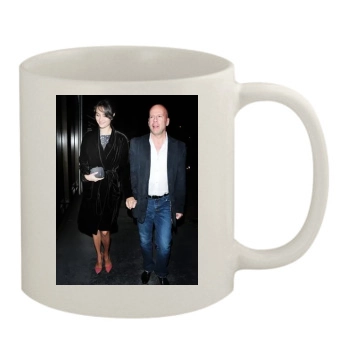 Bruce Willis and Emma Heming 11oz White Mug