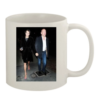 Bruce Willis and Emma Heming 11oz White Mug
