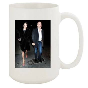 Bruce Willis and Emma Heming 15oz White Mug