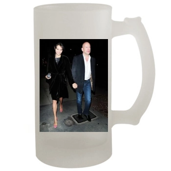 Bruce Willis and Emma Heming 16oz Frosted Beer Stein