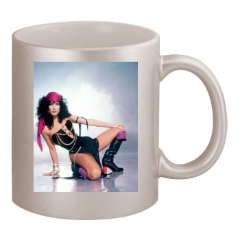 Cher 11oz Metallic Silver Mug