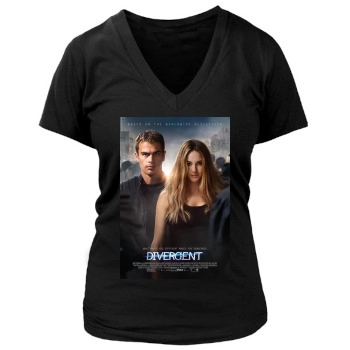 Divergent(2014) Women's Deep V-Neck TShirt