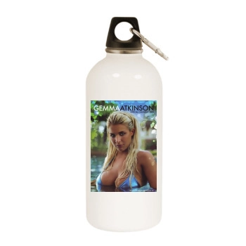 Gemma Atkinson White Water Bottle With Carabiner