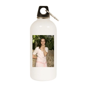 Mia Maestro White Water Bottle With Carabiner