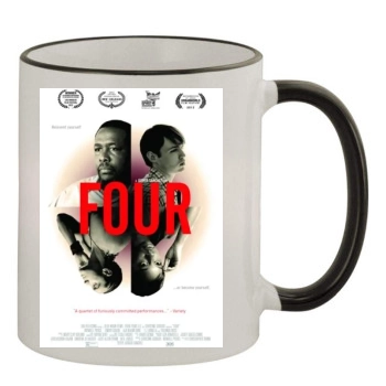Four(2012) 11oz Colored Rim & Handle Mug