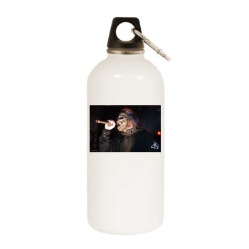 Slipknot White Water Bottle With Carabiner