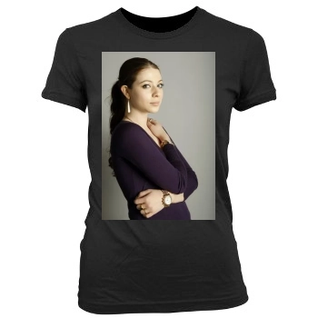 Michelle Trachtenberg Women's Junior Cut Crewneck T-Shirt