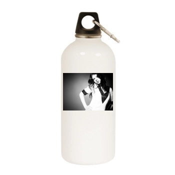 Michelle Trachtenberg White Water Bottle With Carabiner