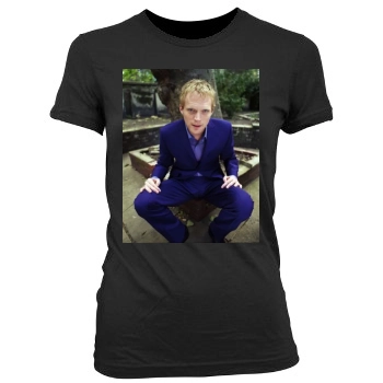Paul Bettany Women's Junior Cut Crewneck T-Shirt
