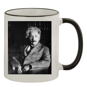 Albert Einstein 11oz Colored Rim & Handle Mug