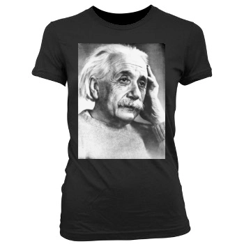 Albert Einstein Women's Junior Cut Crewneck T-Shirt