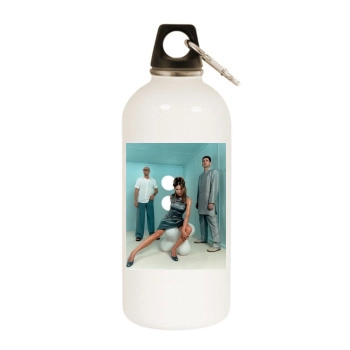 Masterboy White Water Bottle With Carabiner