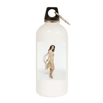 Shannen Doherty White Water Bottle With Carabiner