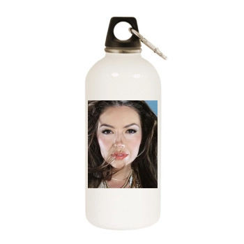 Thalia White Water Bottle With Carabiner