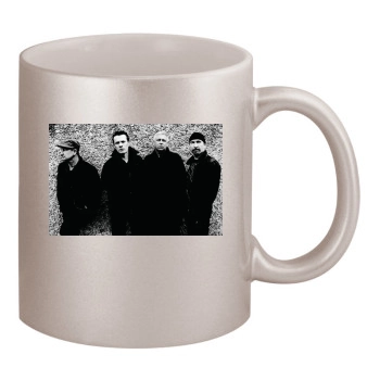 U2 11oz Metallic Silver Mug